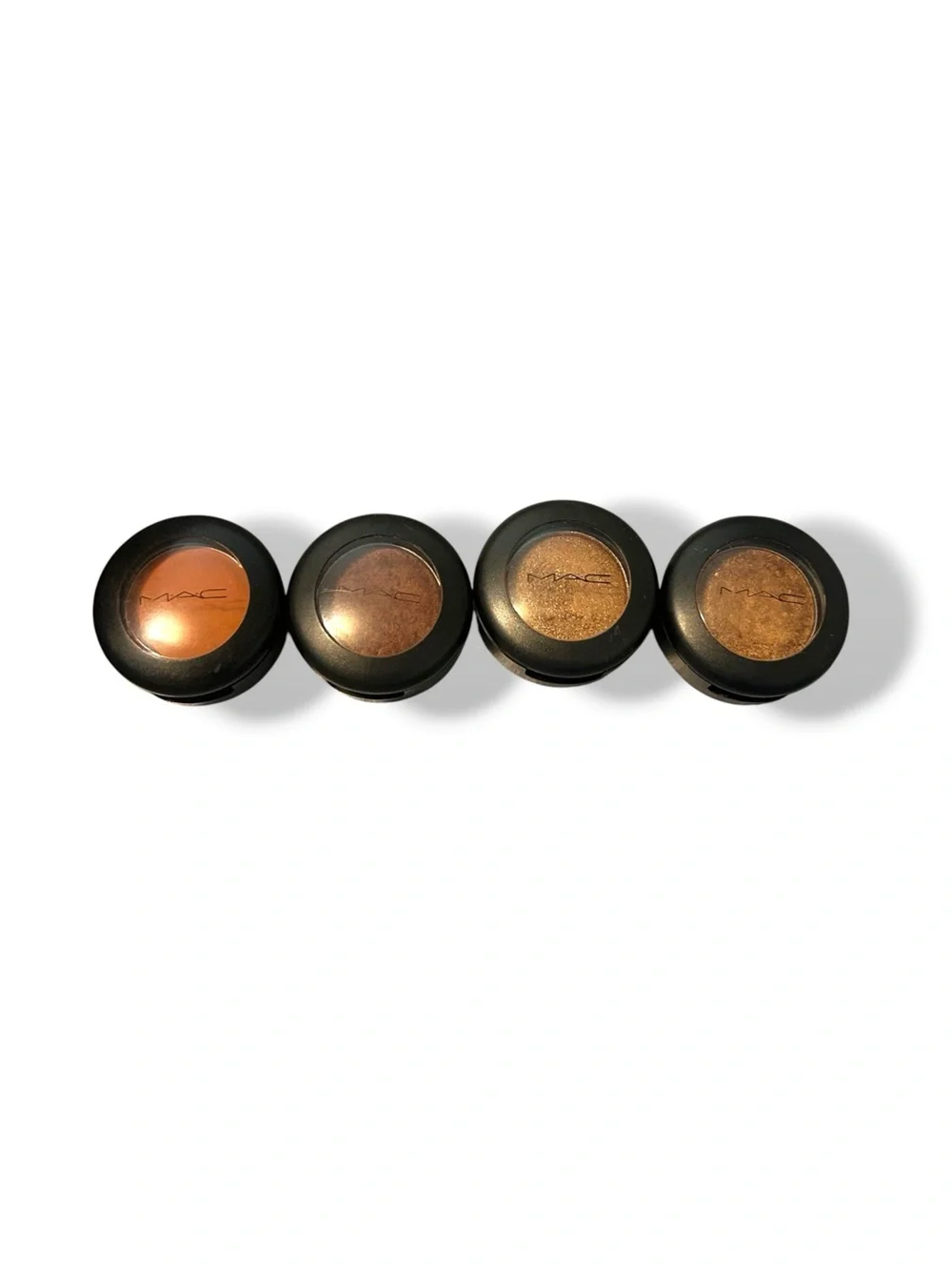 MAC cosmetics eyeshadow lot discontinued CASINO, RULE, ANTIQUED, AMBER LIGHTS